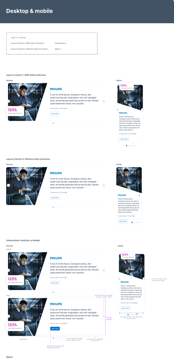 Customer Stories Desktop Mobile