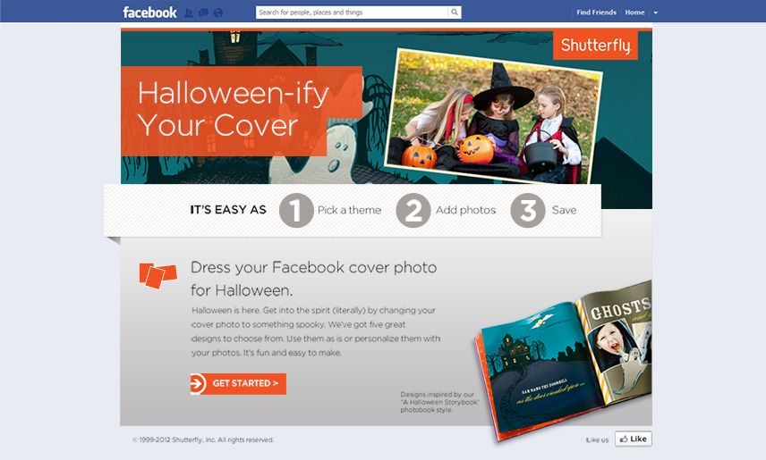 Show your Halloween Spirit with Shutterfly’s HTML5 Facebook Application1