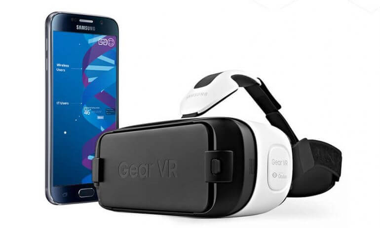 cisco animated mobility infographic on mobile phone with Gear VR virtual reality