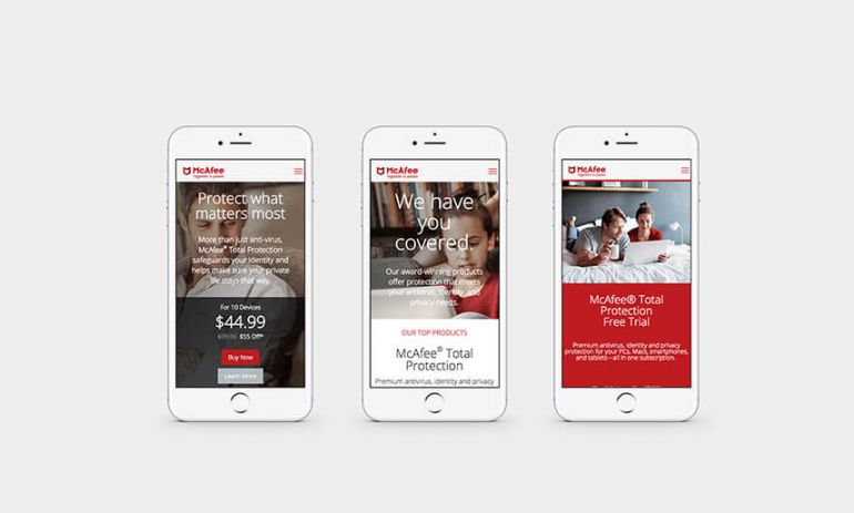 mcafee consumer website on mobile phones